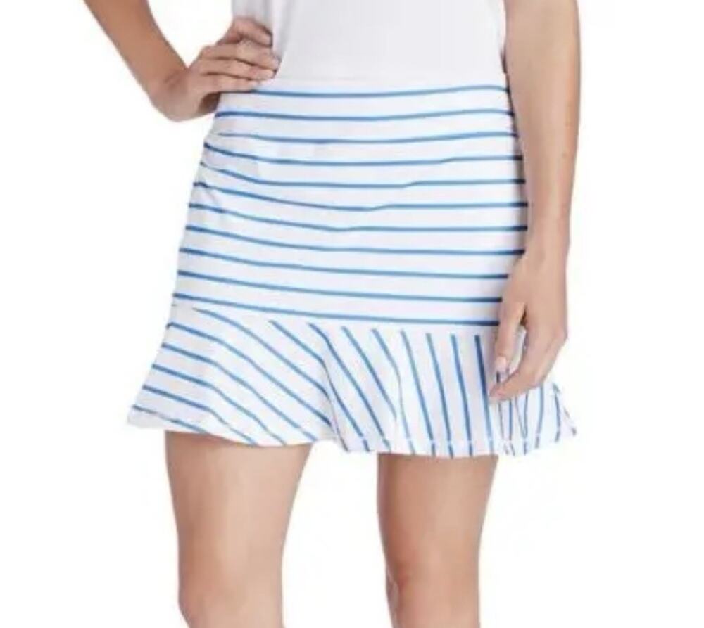 Vineyard Vines Performance Golf Tennis Skort Blue White Stripe Women’s S